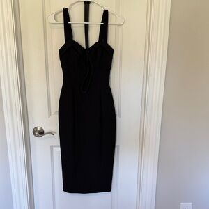 Vixen by Micheline Pitt Black Strapless Dress